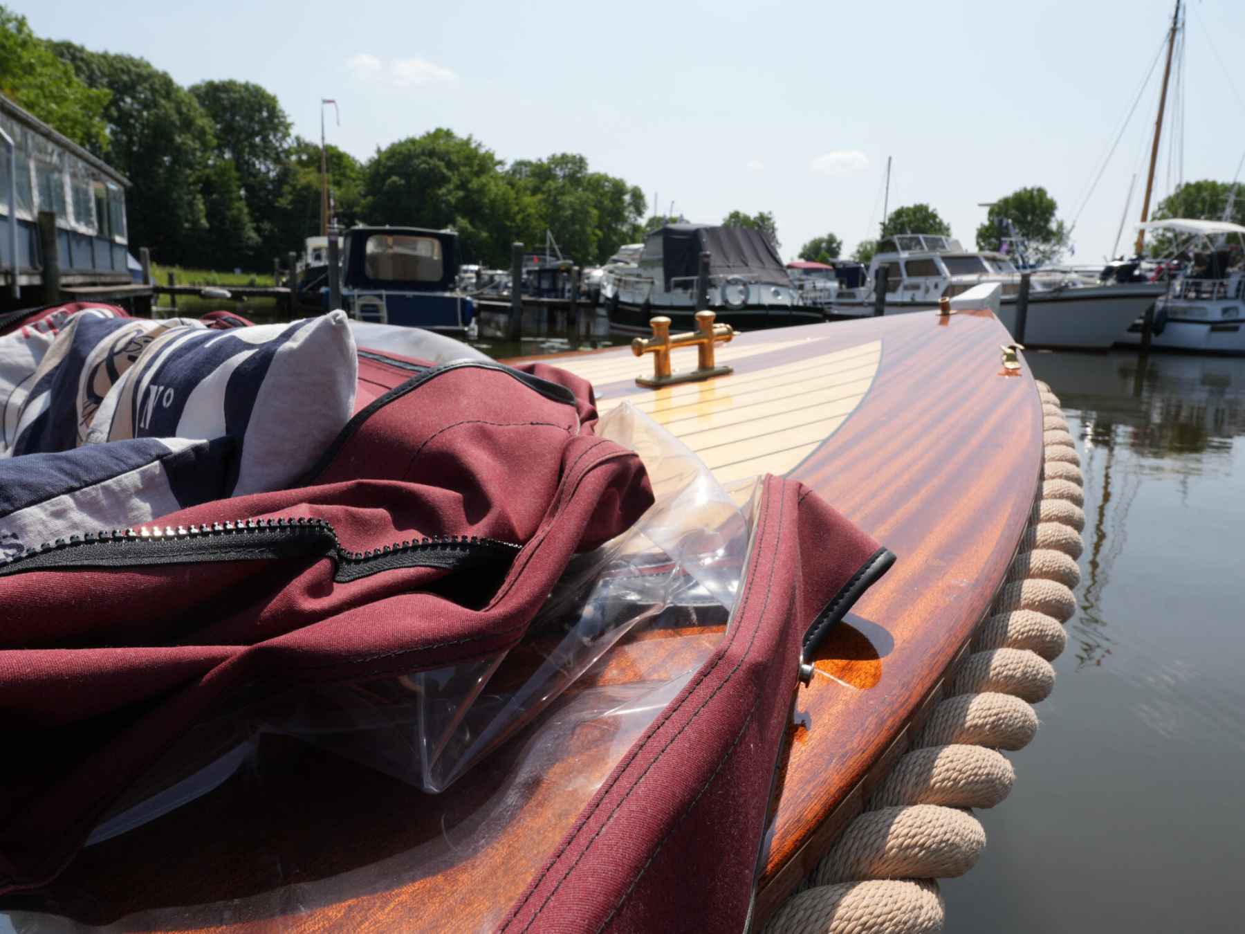 Motorboot Kapitein Klassieke Mahoniehouten Sloep 6.20