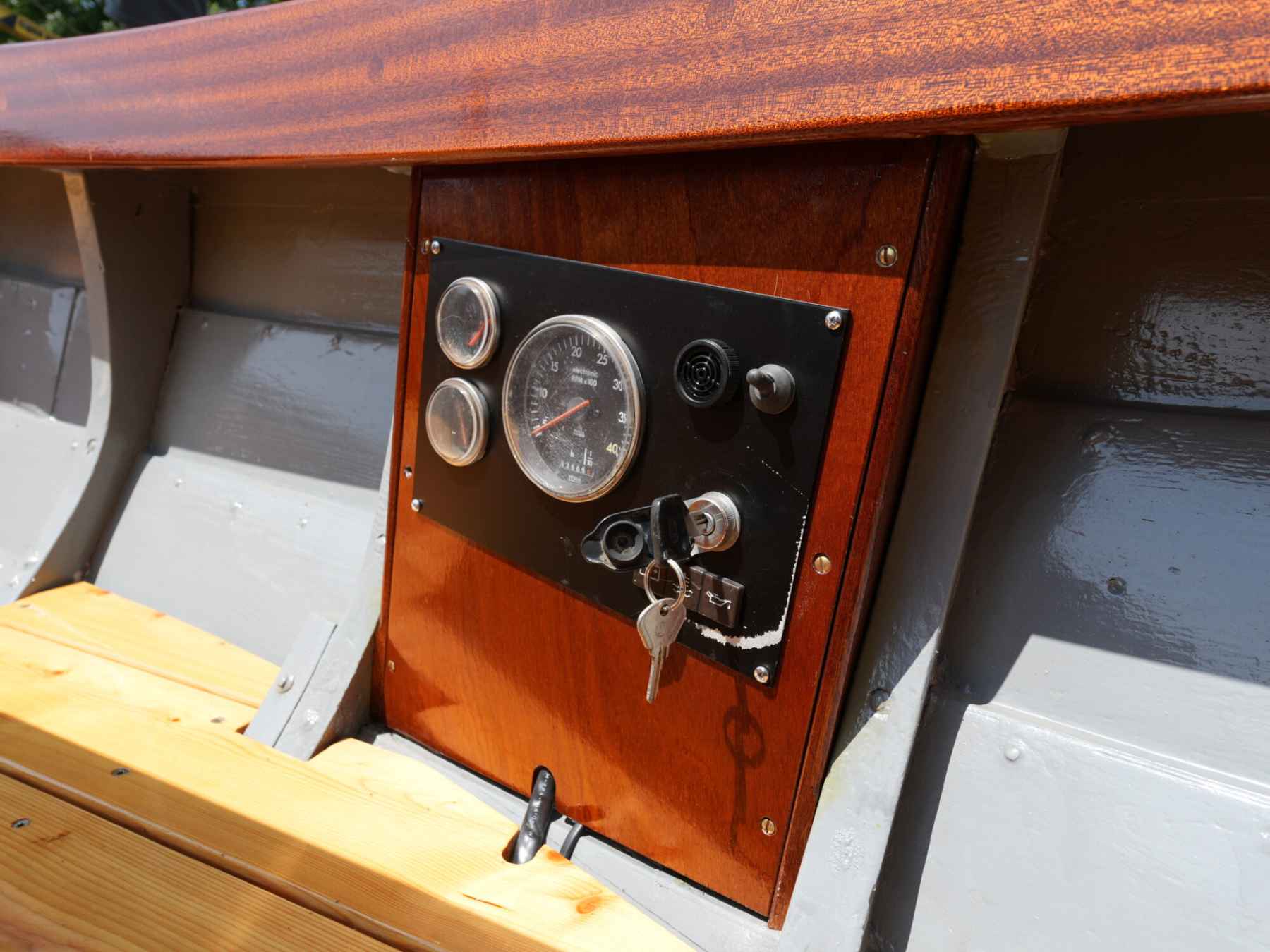 Motorboot Kapitein Klassieke Mahoniehouten Sloep 6.20