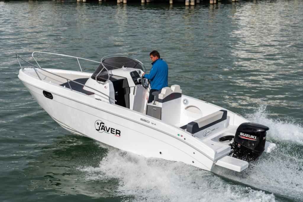 Motorboot Saver 660 WA mit Suzuki DF100CTX
