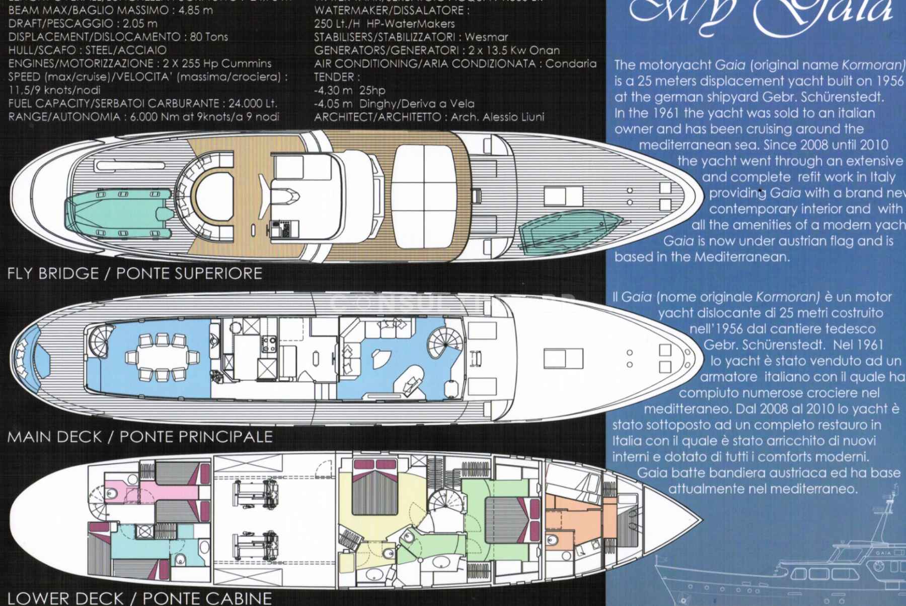 Motorboot Schurenstedt Gebr. Motor Yacht Gaia