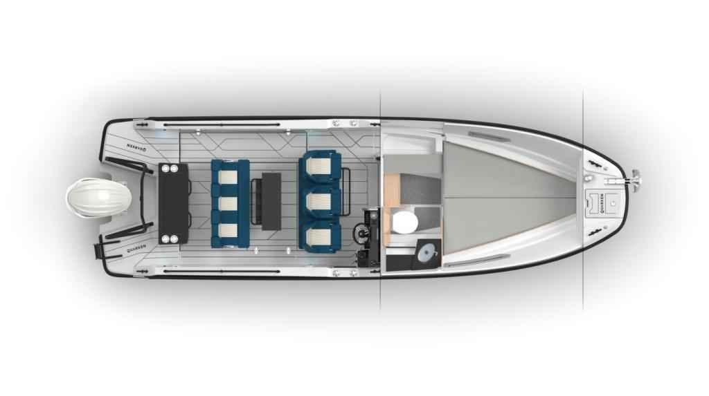 Motorboot Quarken 27 T-Top V2 ONYX