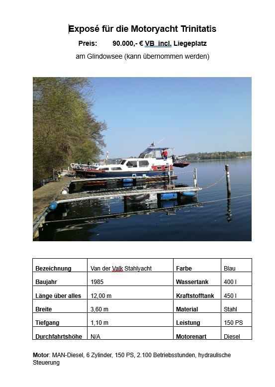 Motorboot Van der Valk 12.0